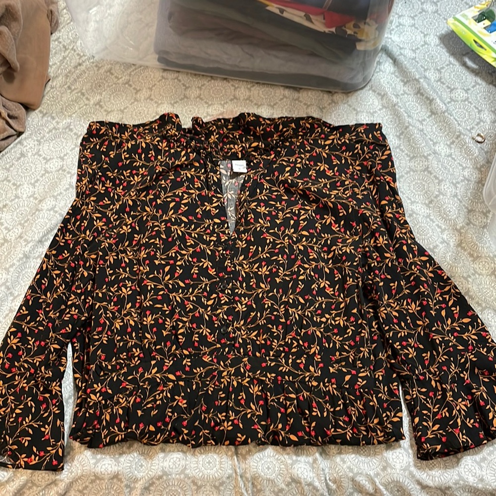 Old Navy Black Floral M Dress